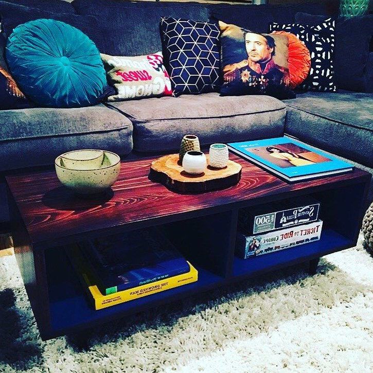 Most Recently Released This Panola Coffee Table Was A Custom Order In Cherry Cola With Regard To Cobalt Coffee Tables (View 4 of 20)