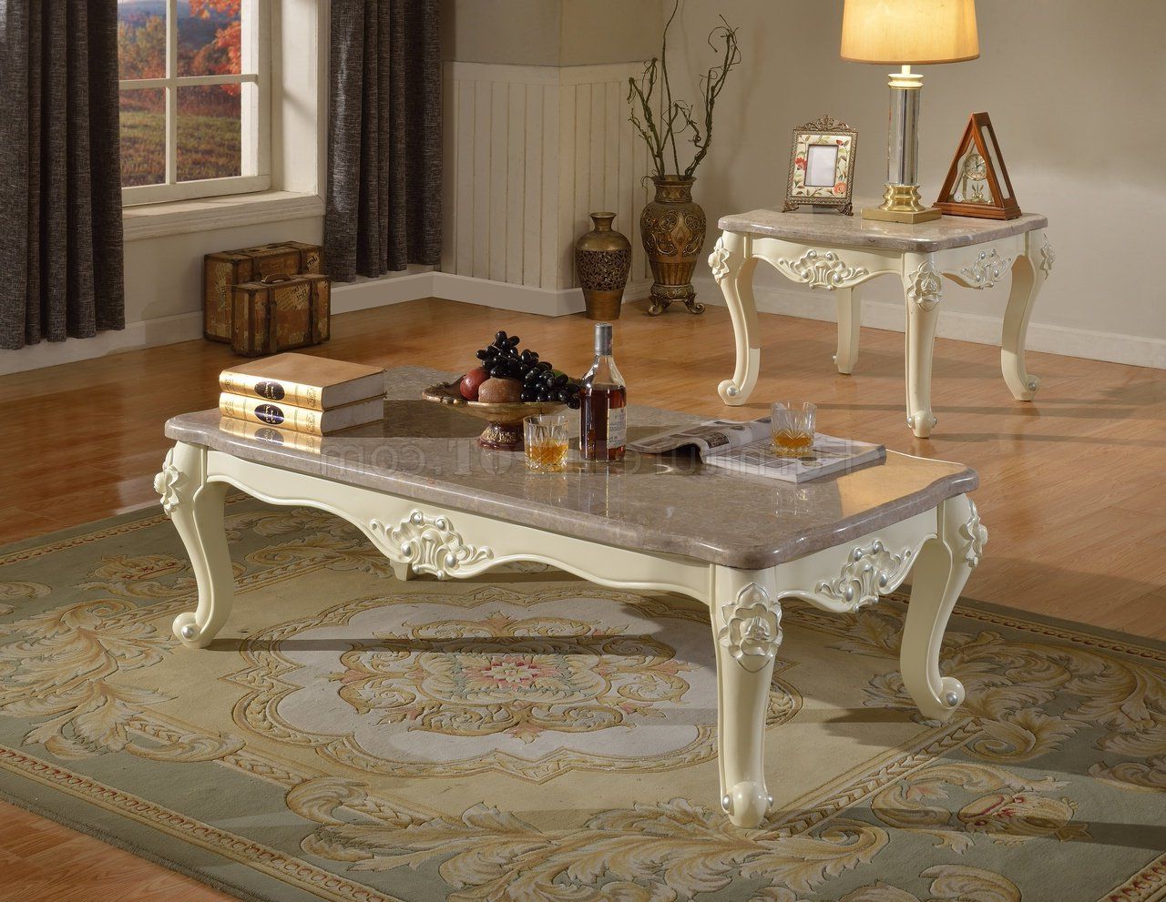 Most Recently Released White Marble Coffee Tables Intended For Madrid 274 Coffee Table In Pearl White W/marble Top & Options (View 20 of 20)