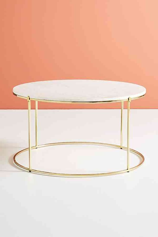 Most Up To Date Cream And Gold Coffee Tables With Regard To Leavenworth Marble Coffee Table (View 13 of 20)