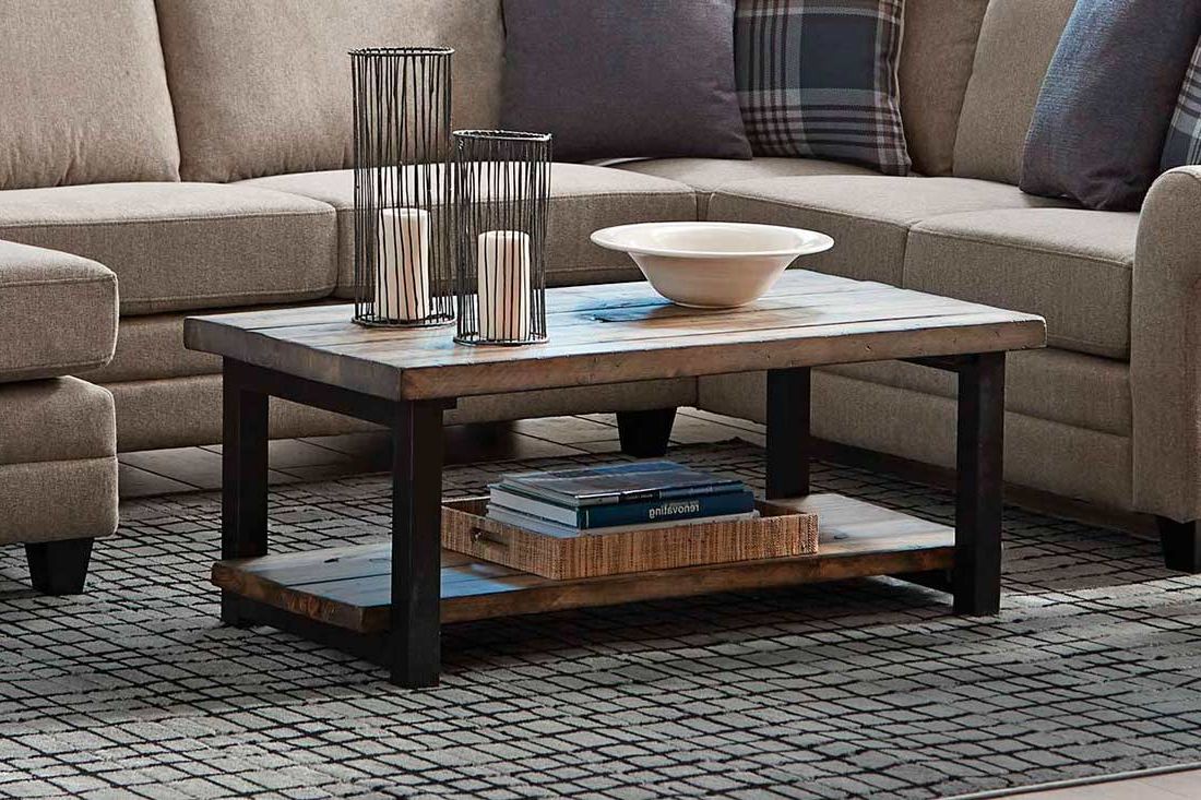 Most Up To Date Rustic Oak And Black Coffee Tables Within Rustic Brown Coffee Table Co  (View 13 of 20)