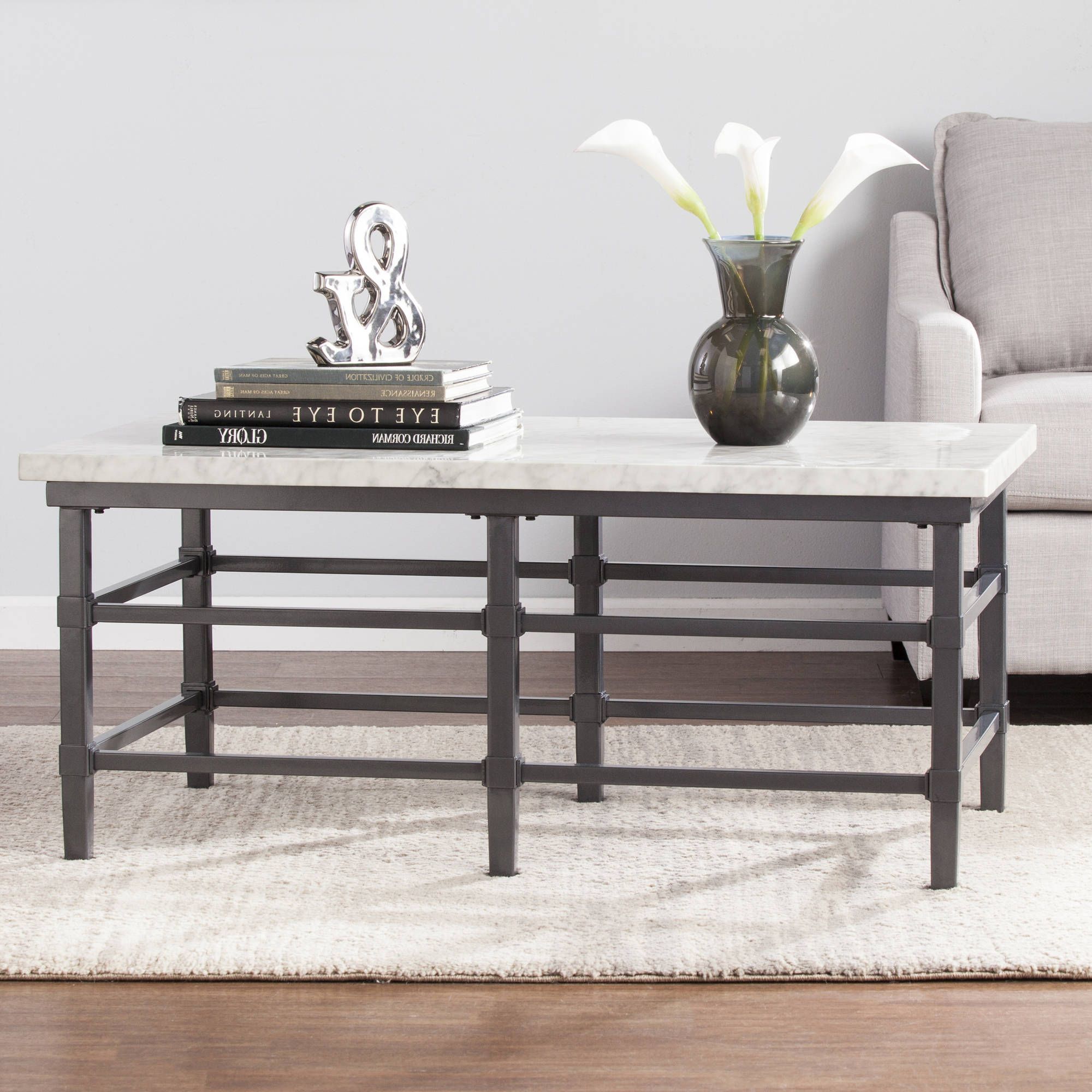 Newest Dorel Home Faux Marble Lift Top Coffee Table – Walmart Intended For Marble Top Coffee Tables (View 5 of 20)
