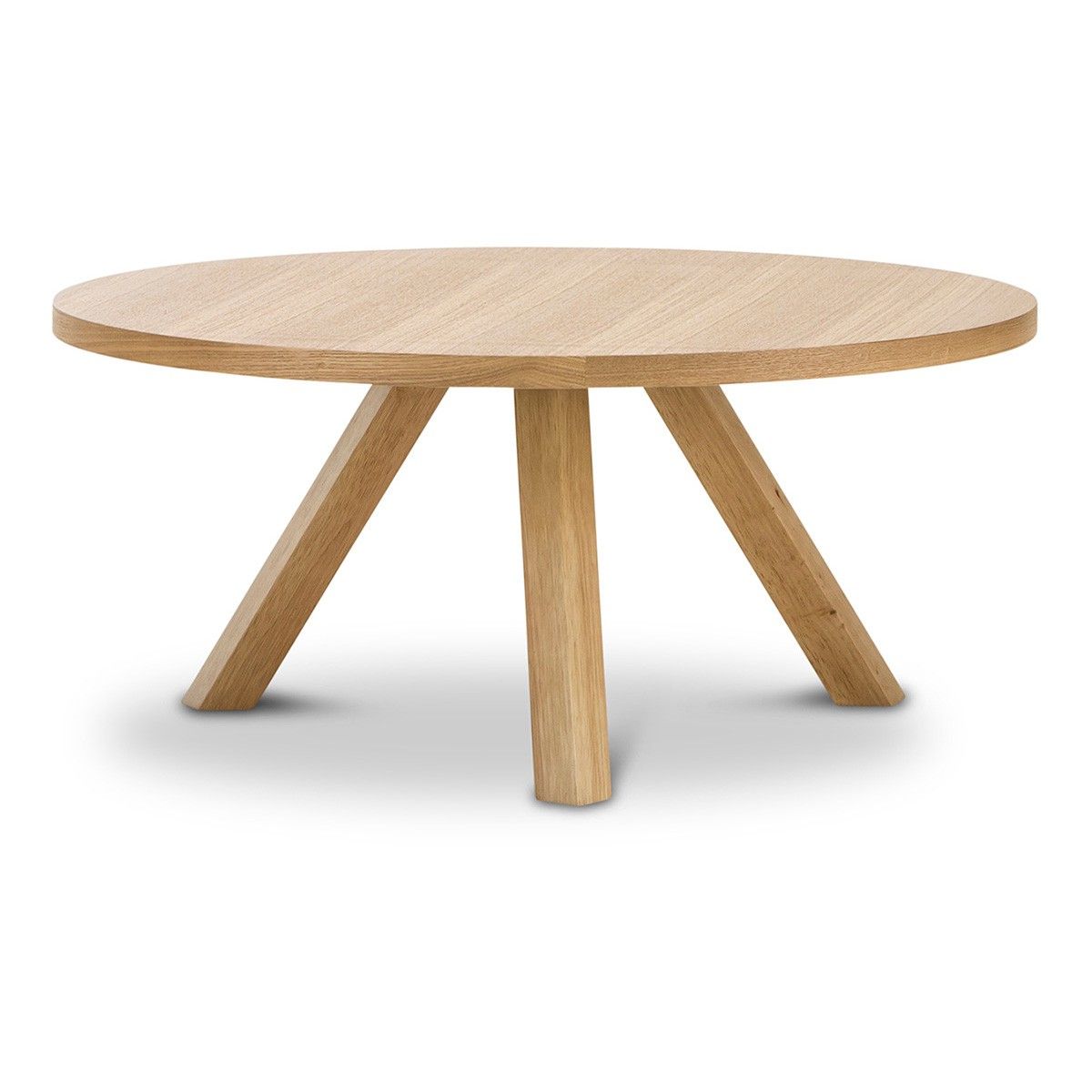 Newest Round Coffee Tables For Roi Wooden Round Coffee Table, 80cm, Light Oak (View 18 of 20)