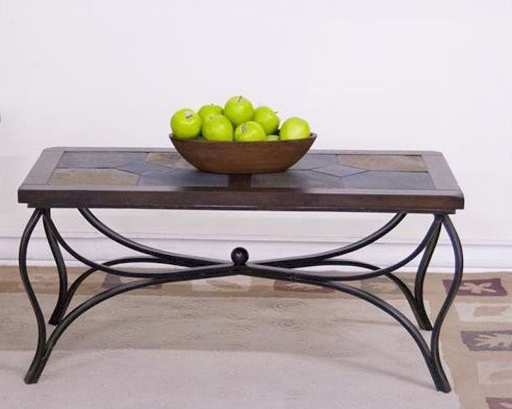 Newest Sunny Designs Santa Fe Coffee Table With Metal Base Su With Metal Coffee Tables (View 16 of 20)