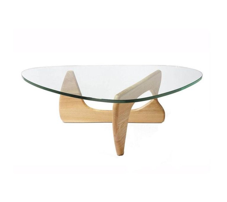 Noguchi Coffee Table, Triangle Coffee Table Intended For Pecan Brown Triangular Coffee Tables (View 6 of 20)