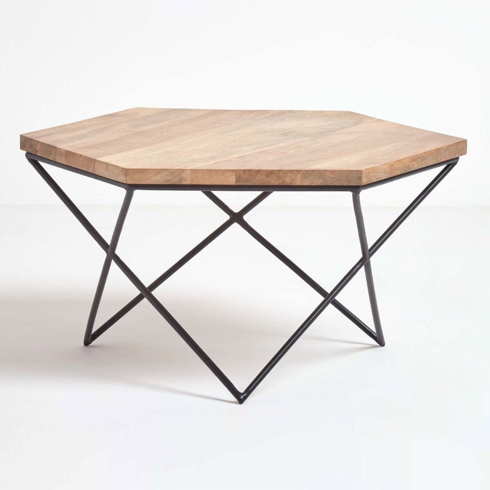 Orion Hexagon Coffee Table, Natural (View 11 of 20)