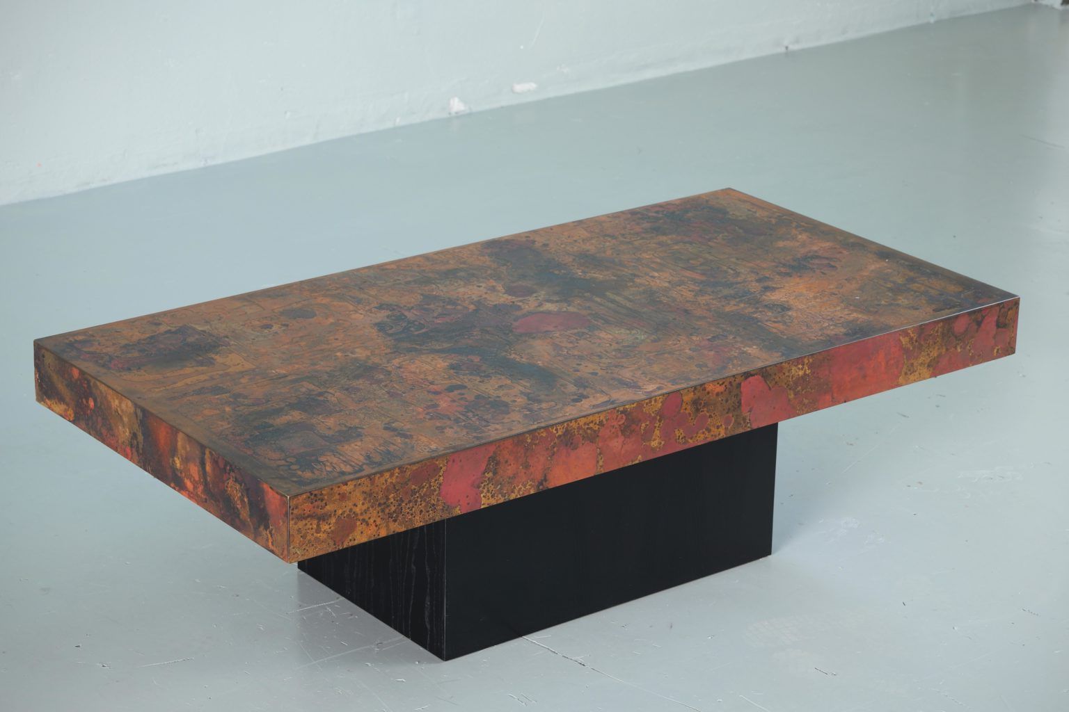Oxidized Coffee Tables Pertaining To Famous Coffee Tablebernhard Rohne, 1966, Oxidized And Etched (View 1 of 20)