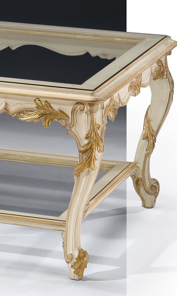Pin On Tables Regarding Trendy Antique Gold And Glass Coffee Tables (View 20 of 20)