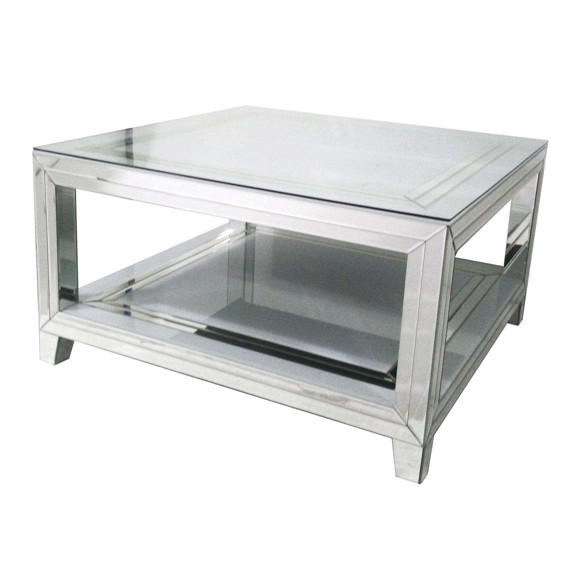 Preferred Bianco Mirrored Square Coffee Table (View 15 of 20)