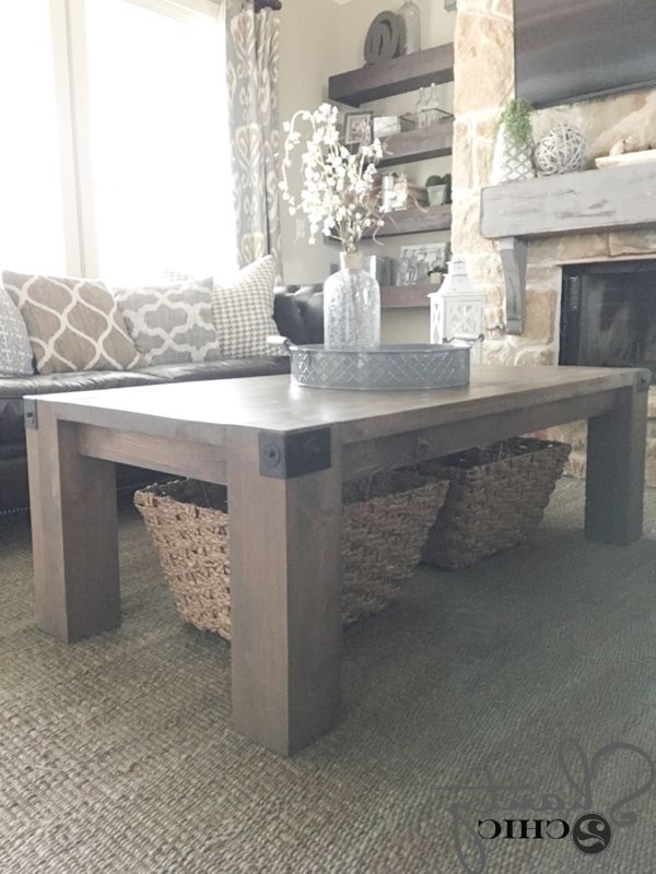 Preferred Modern Farmhouse Coffee Tables Throughout Modern Farmhouse Coffee Table And How To Video – Shanty 2 Chic (View 18 of 20)