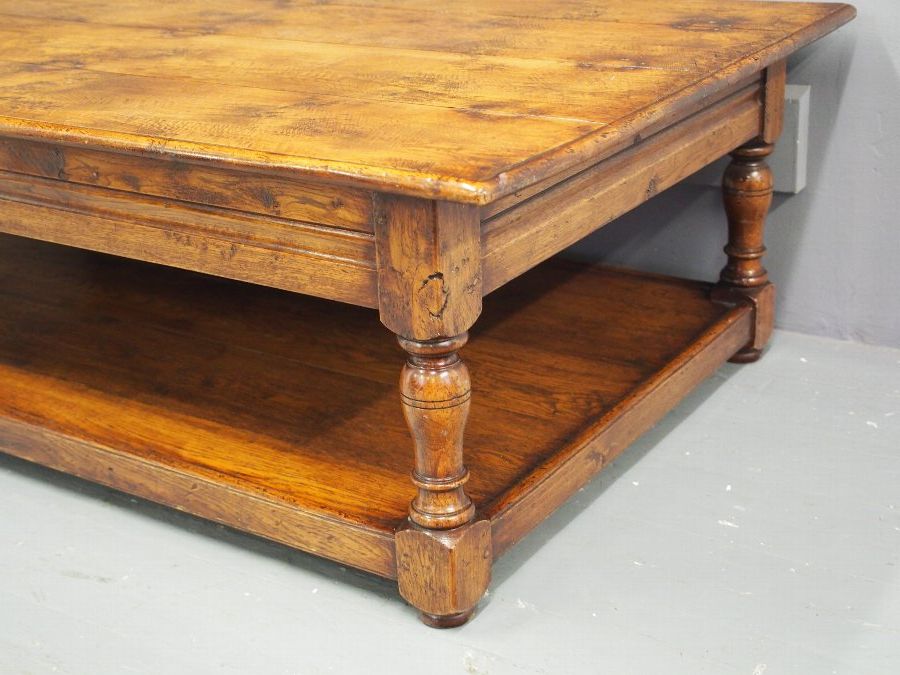 Recent Antique Solid Oak Coffee Table (View 3 of 20)