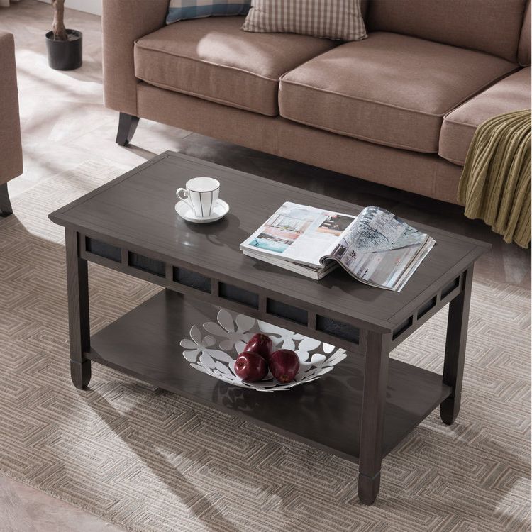 Recent Smoke Grey Oak And Black Slate Coffee Table – Comfort Within Black And Oak Brown Coffee Tables (View 2 of 20)