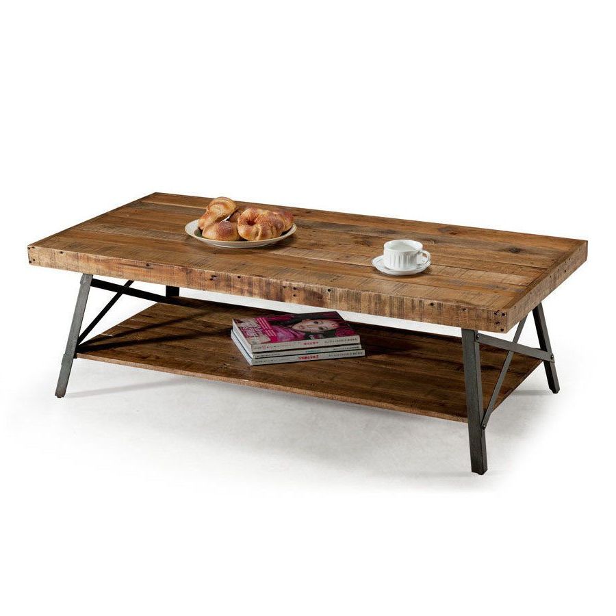 Reclaimed Wood Coffee Table Intended For Trendy Smoked Barnwood Cocktail Tables (View 9 of 20)