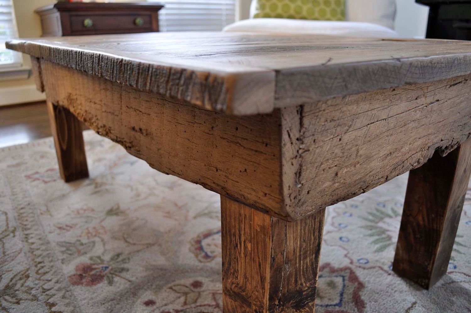 Reclaimed Wood Coffee Tables Inside Well Known Reclaimed Barn Wood Coffee Table (View 14 of 20)