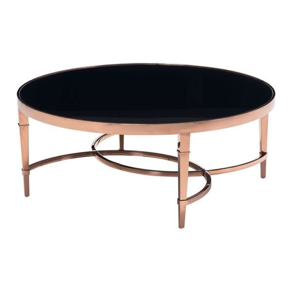 Rose Gold And Black Coffee Table (View 16 of 20)