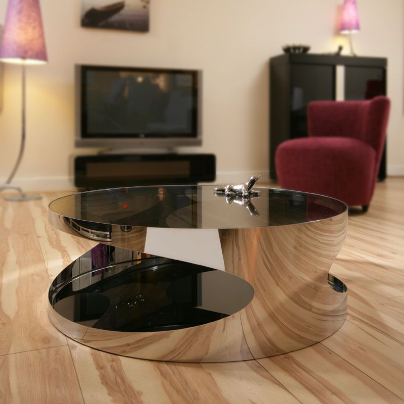 Round Coffee Table Modern Inside Favorite Geometric Glass Modern Coffee Tables (View 19 of 20)