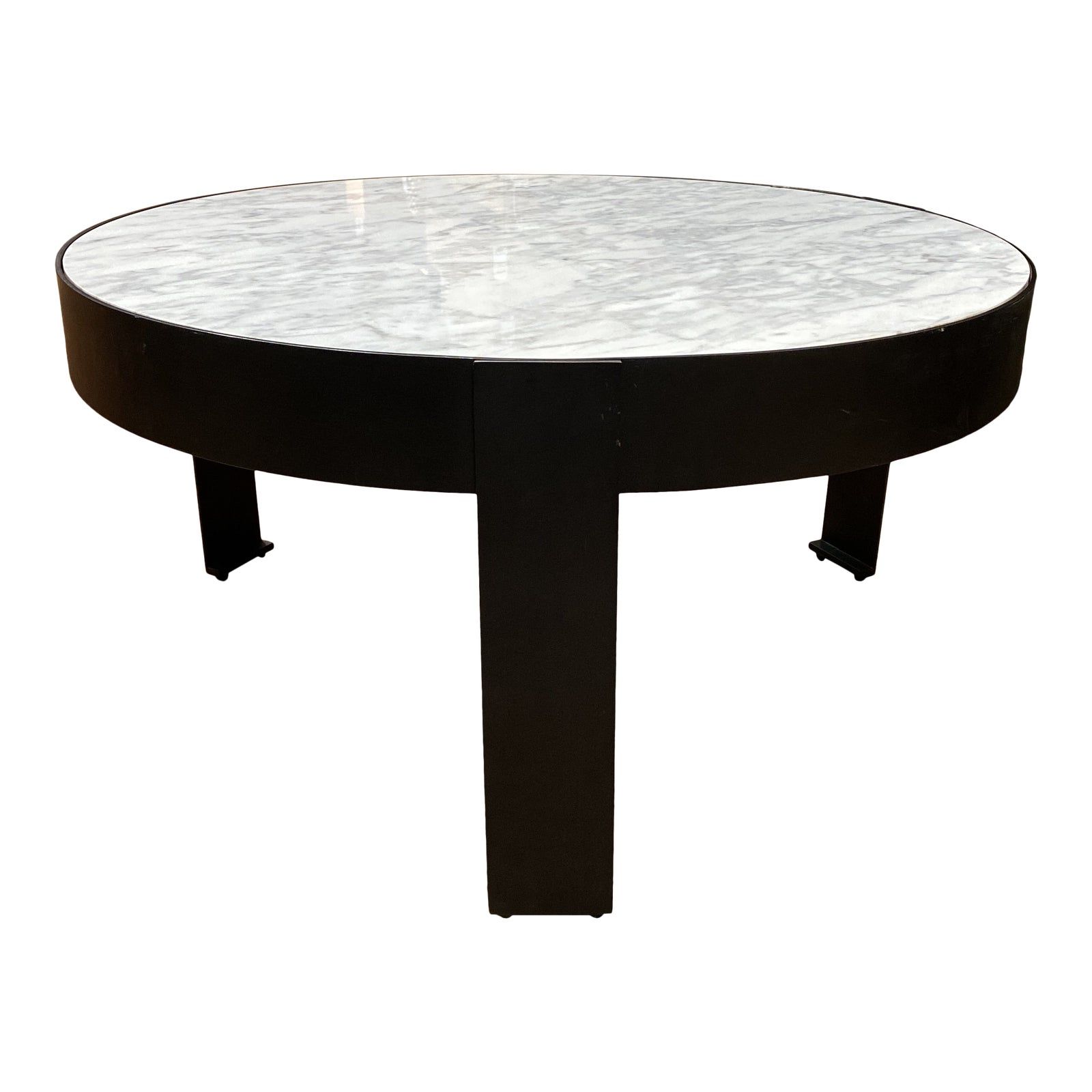 Round Iron Coffee Tables Throughout Recent New Kelly Wearstler Round White Marble + Iron Coffee Table (View 11 of 20)