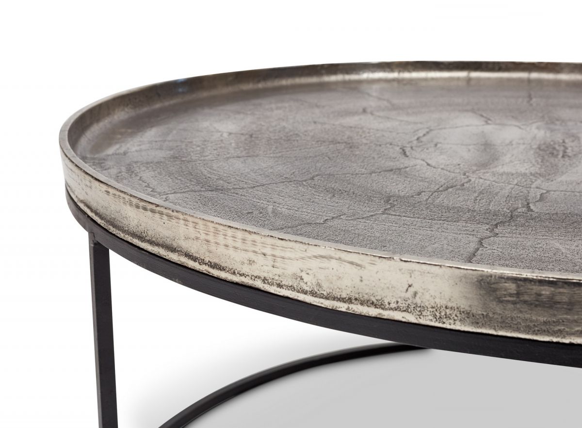 Sana Coffee Table In Vintage Silver In Well Known Antique Silver Metal Coffee Tables (View 17 of 20)