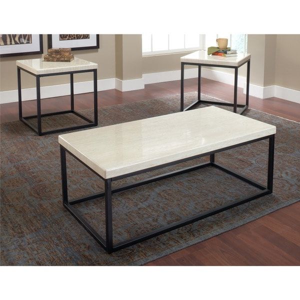 Shop Faux Marble Coffee Table (set Of 3) – Free Shipping For Current Faux Marble Coffee Tables (View 19 of 20)