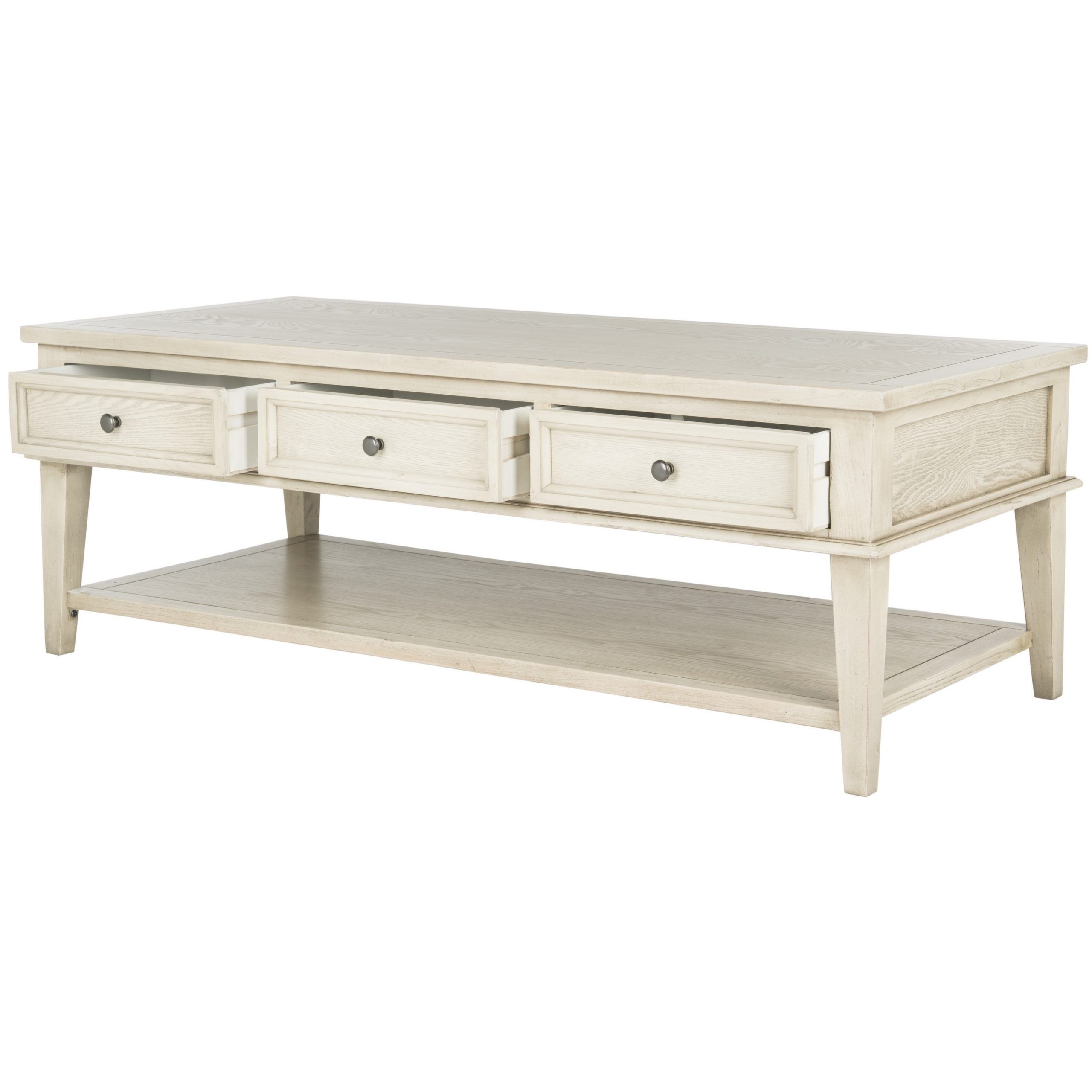 Shop Safavieh Manelin White Washed Coffee Table – Free In Trendy Oceanside White Washed Coffee Tables (View 20 of 20)