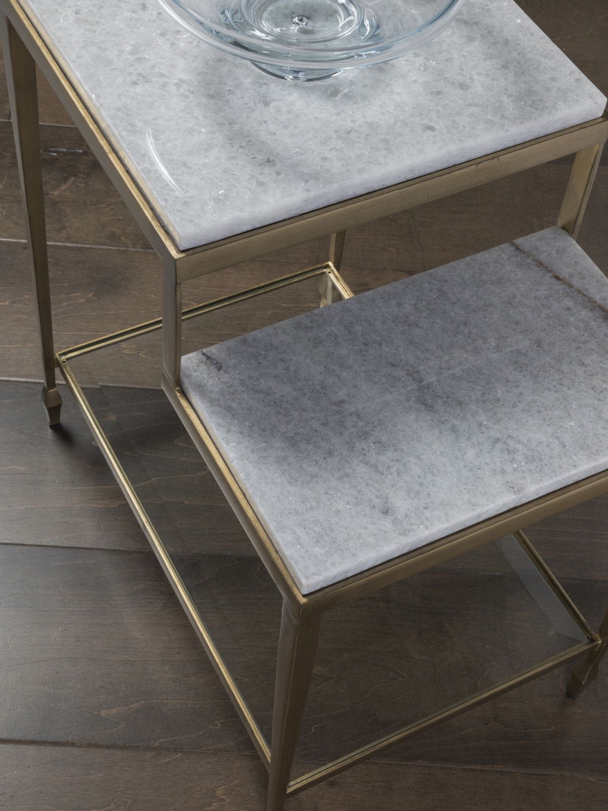 Silver Leaf Rectangle Cocktail Tables Pertaining To Recent Sashay Gold Rectangular End Table (View 11 of 20)
