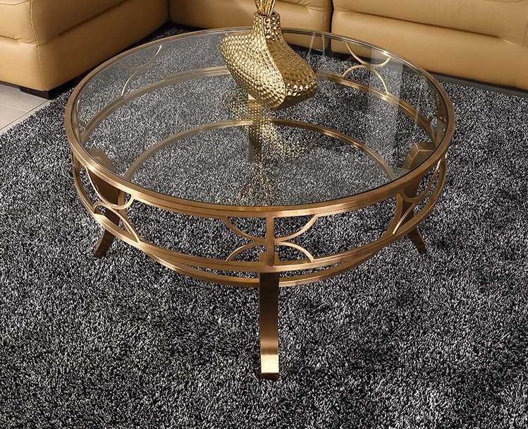 Silver Stainless Steel Coffee Tables Throughout Latest Stainless Steel Leg Oval Glass Coffee Table For Sale – Buy (View 19 of 20)