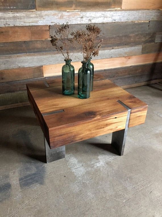 Small Modern Reclaimed Wood Coffee Table With Regard To Well Known Barnwood Coffee Tables (View 14 of 20)