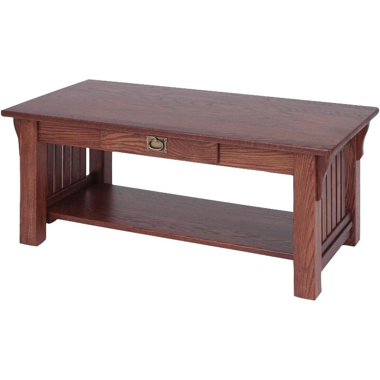 Solid Oak Authentic Mission Coffee Table – 43" – The Oak For 2019 Metal And Mission Oak Coffee Tables (View 11 of 20)