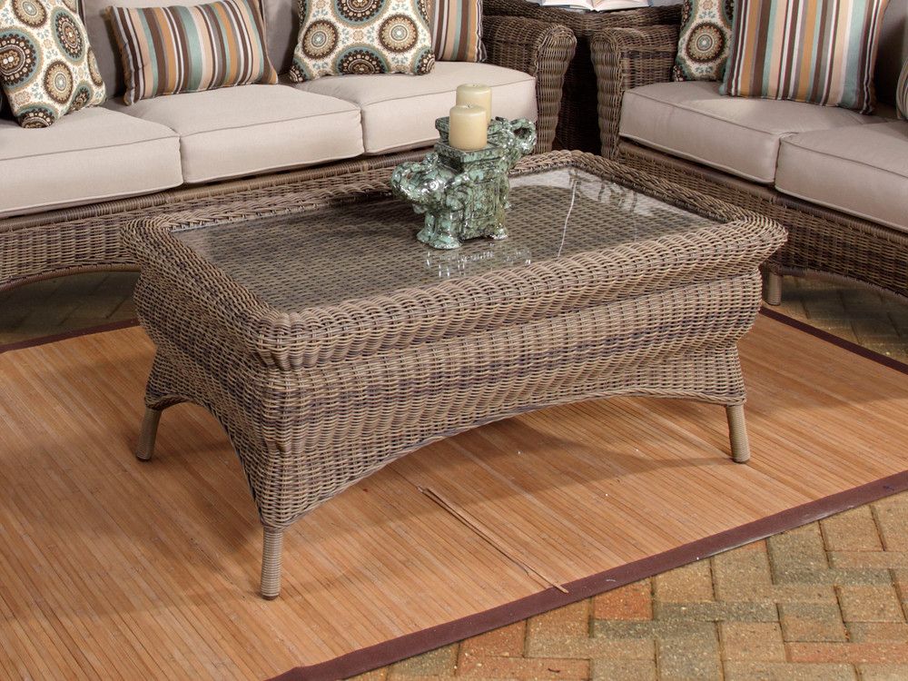 South Sea Rattan Provence Wicker Coffee Table – Wicker With Regard To Most Current Wicker Coffee Tables (View 16 of 20)