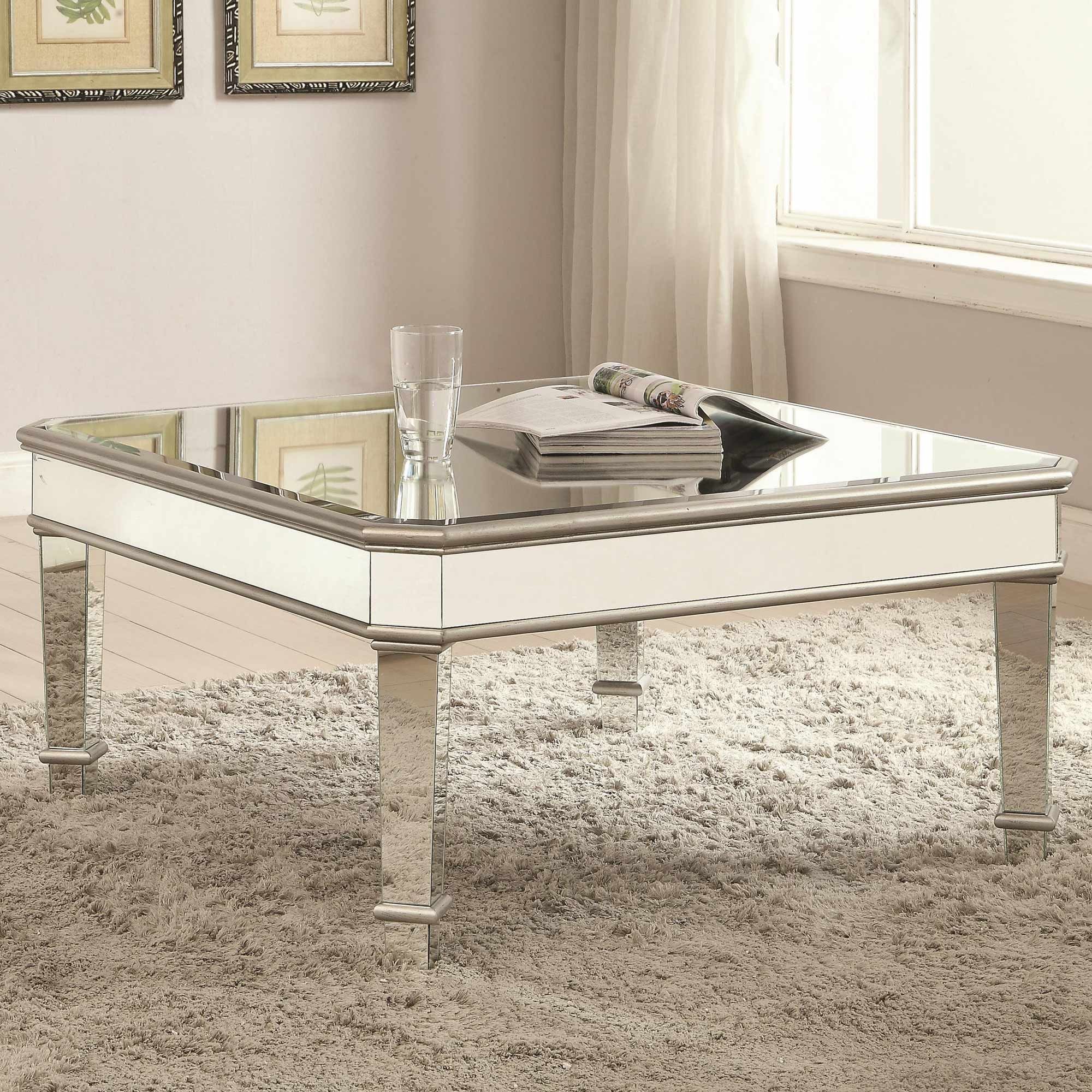 Square Mirrored Coffee Table (View 5 of 20)
