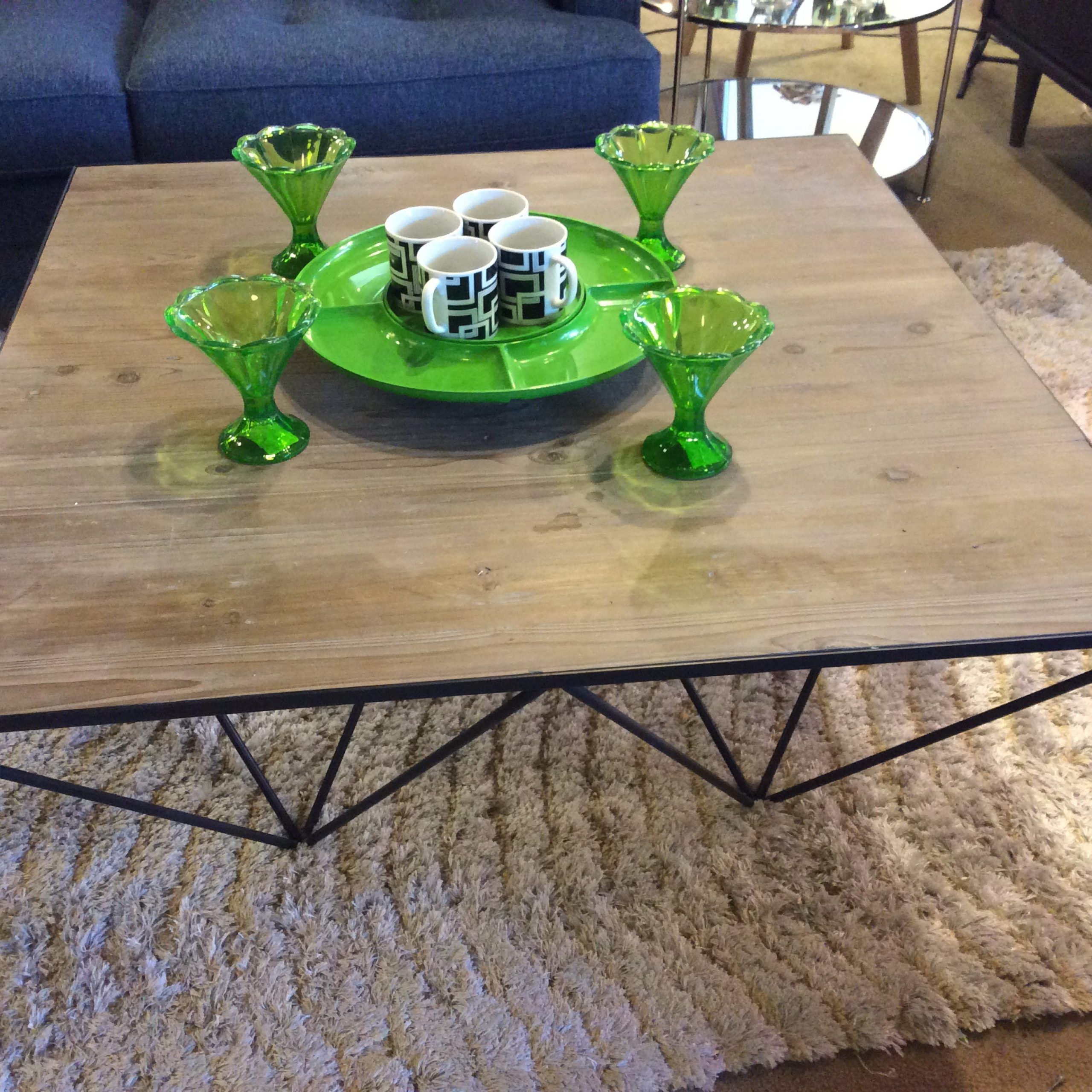 Square Mod Washed Coffee Table Sold – Ballard Consignment Within Most Recent Oceanside White Washed Coffee Tables (View 5 of 20)