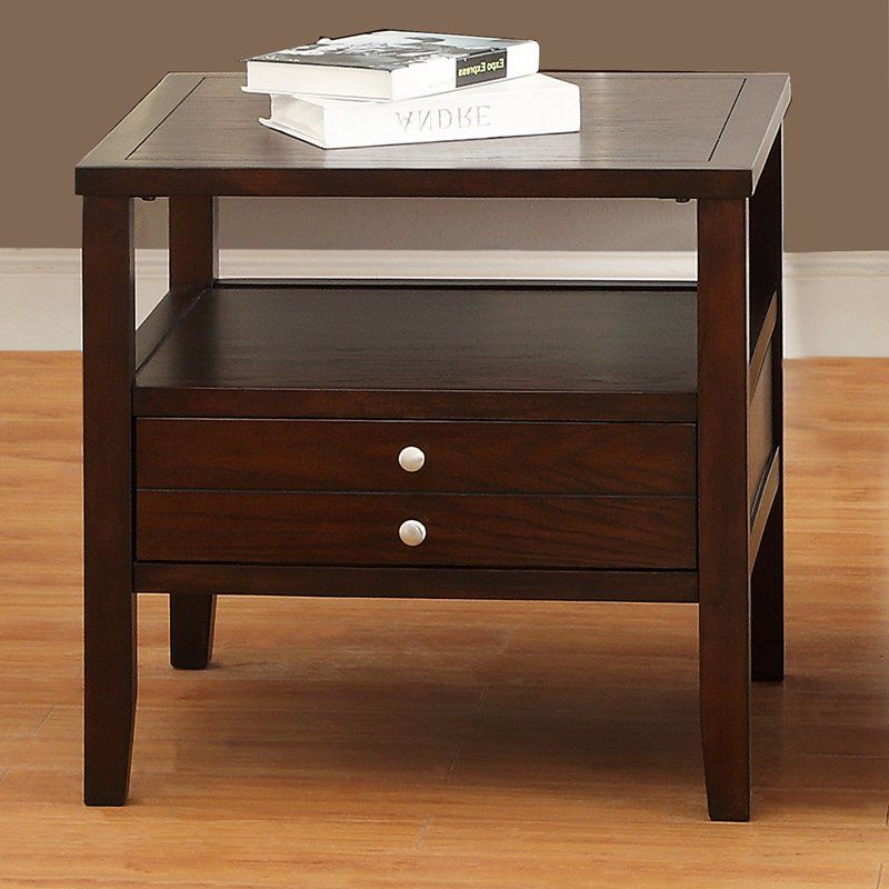 Square Modern Accent Tables With Regard To Well Known Homelegance Square Espresso Wood Storage End Table (View 8 of 20)