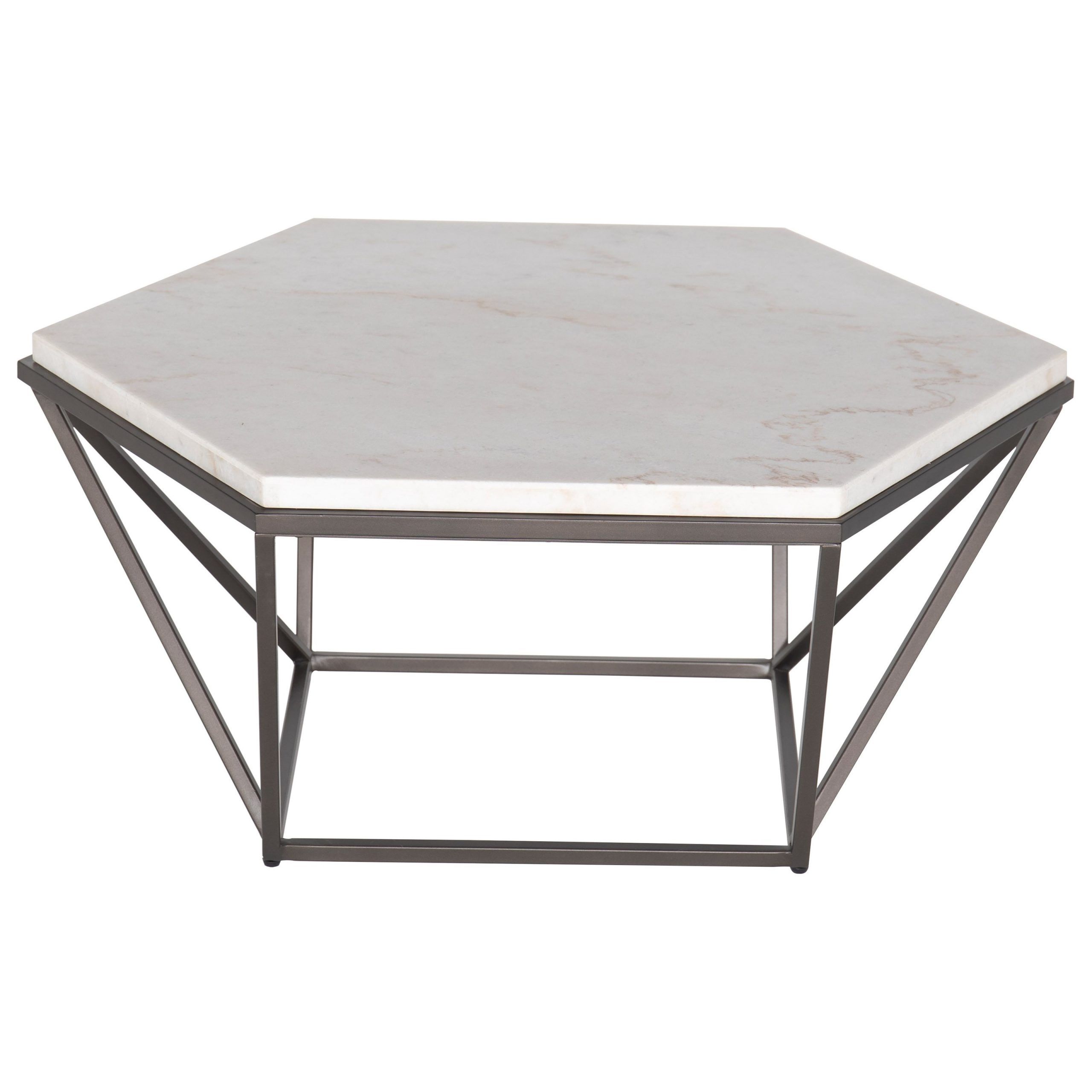 Steve Silver Corvus Contemporary Cocktail Table With For Recent White Grained Wood Hexagonal Coffee Tables (View 5 of 20)