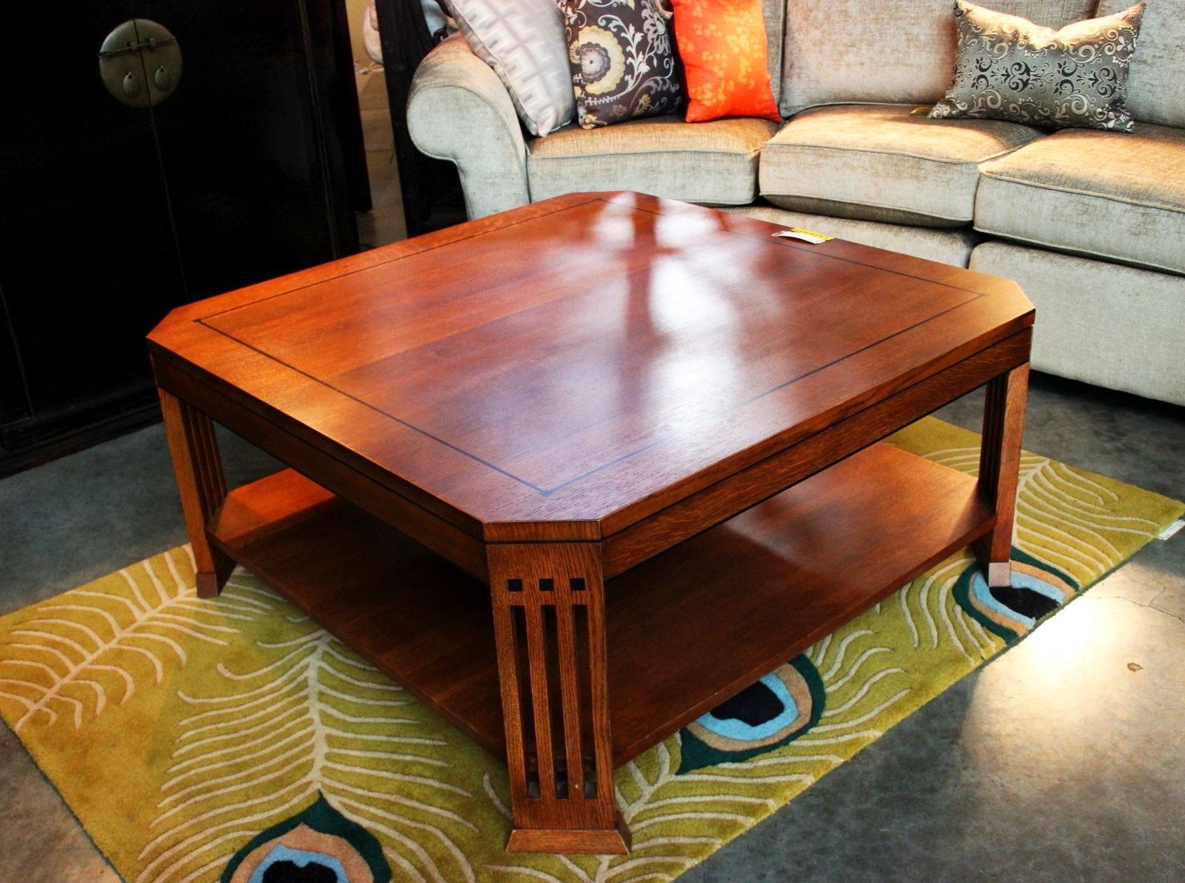 Stickley Mission Oak Coffee Table (sold) – Consignment Regarding Favorite Metal And Mission Oak Coffee Tables (View 4 of 20)