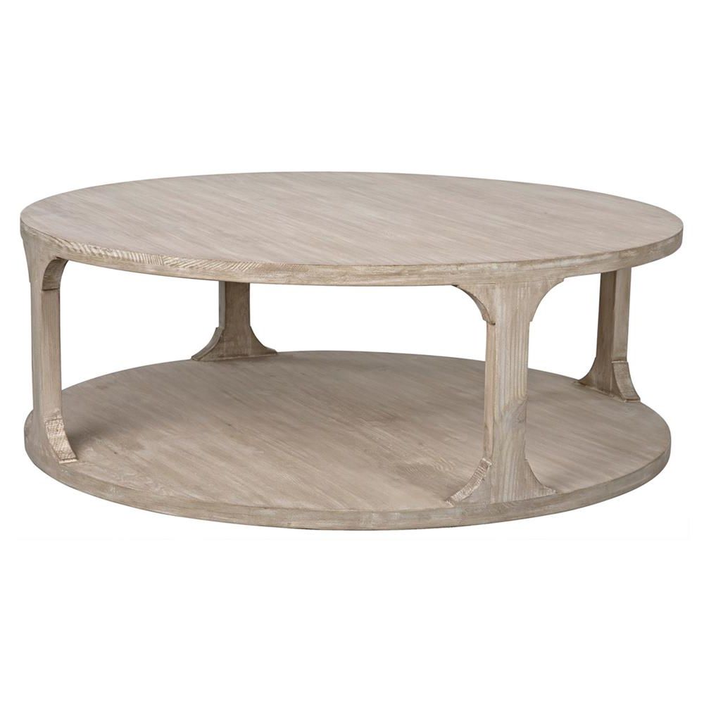 Talbot Rustic Lodge Grey Wash Reclaimed Wood Round Round For 2018 Gray Wash Coffee Tables (View 7 of 20)