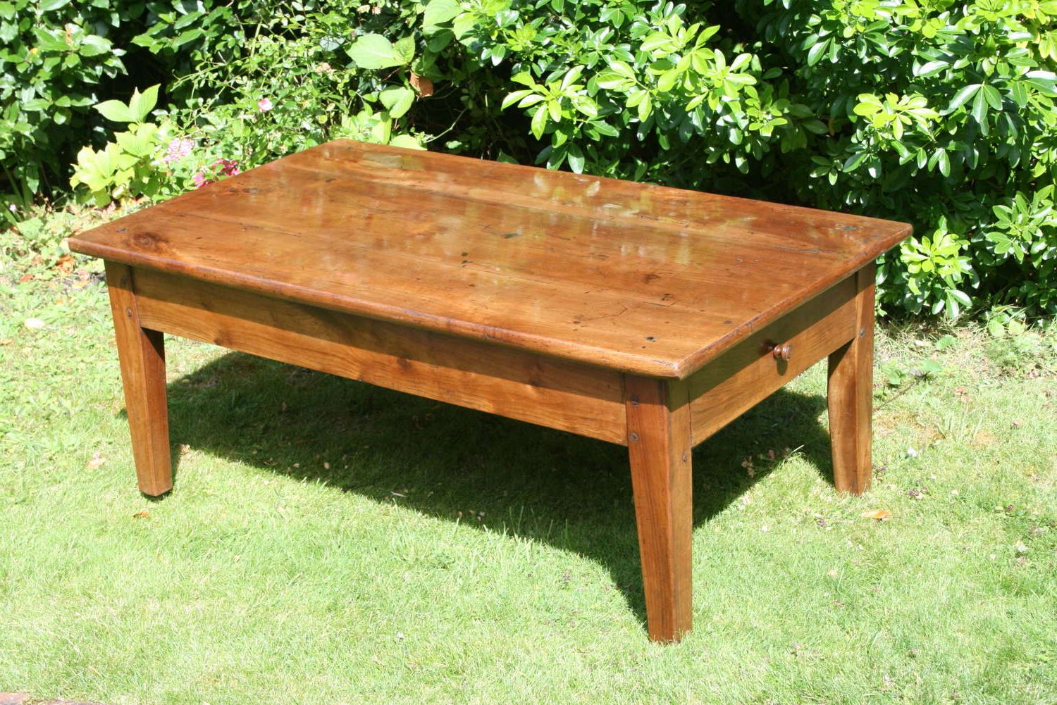 Trendy Heartwood Cherry Wood Coffee Tables Inside French Cherry Wood Coffee Table (View 9 of 20)