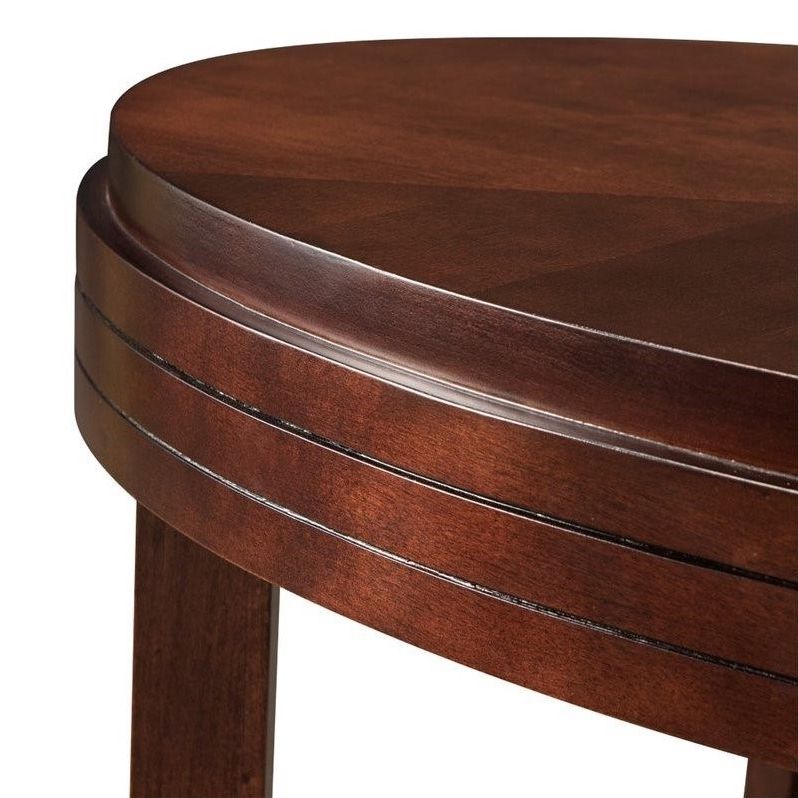 Trendy Leick Favorite Finds Oval Coffee Table In Chocolate Cherry Inside Cocoa Coffee Tables (View 13 of 20)