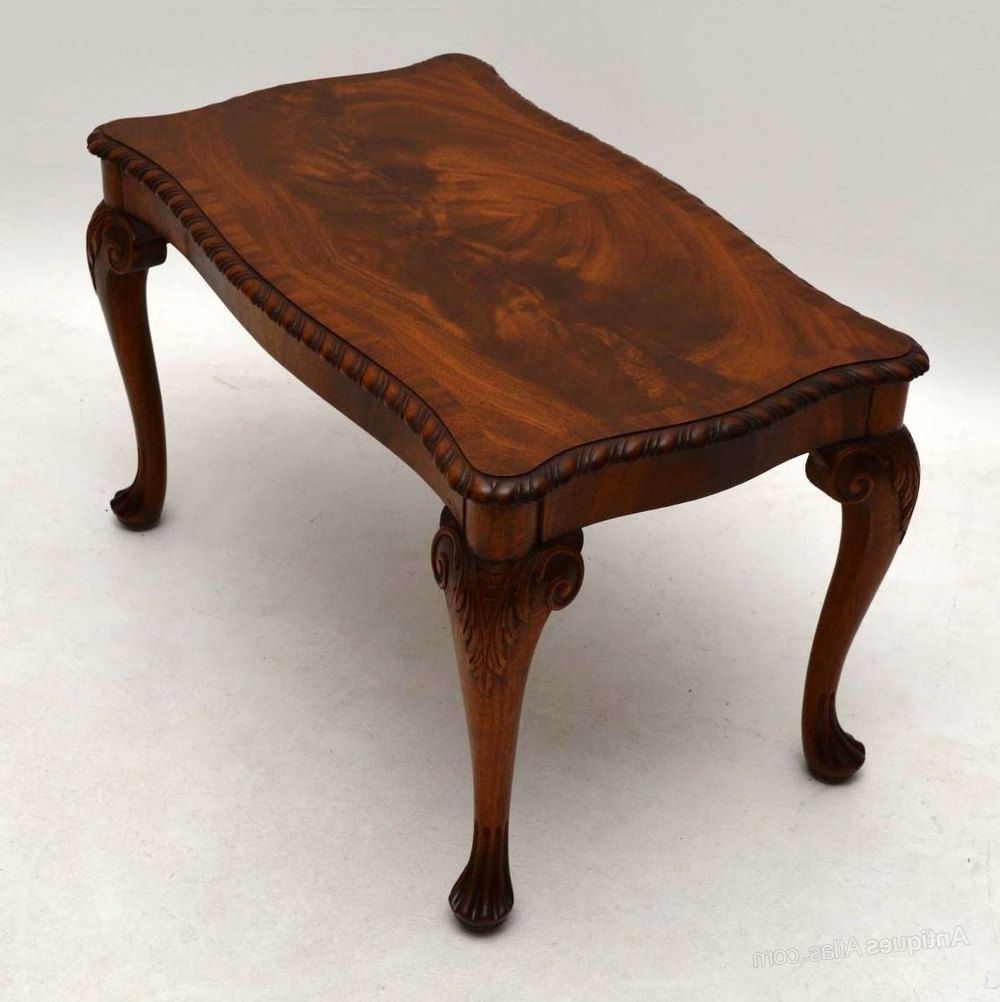Vintage Coal Coffee Tables With Regard To Latest Antique Mahogany Coffee Table – Antiques Atlas (View 20 of 20)