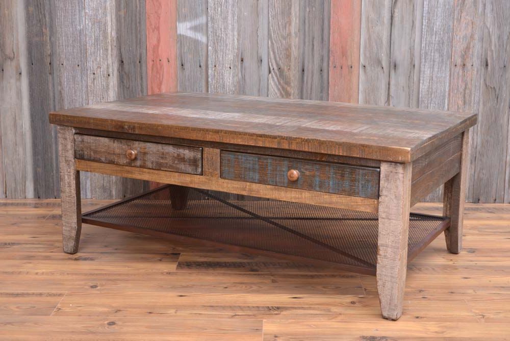 Vintage Coffee Table – Back At The Ranch Furniture Pertaining To Most Popular Smoked Barnwood Cocktail Tables (View 13 of 20)