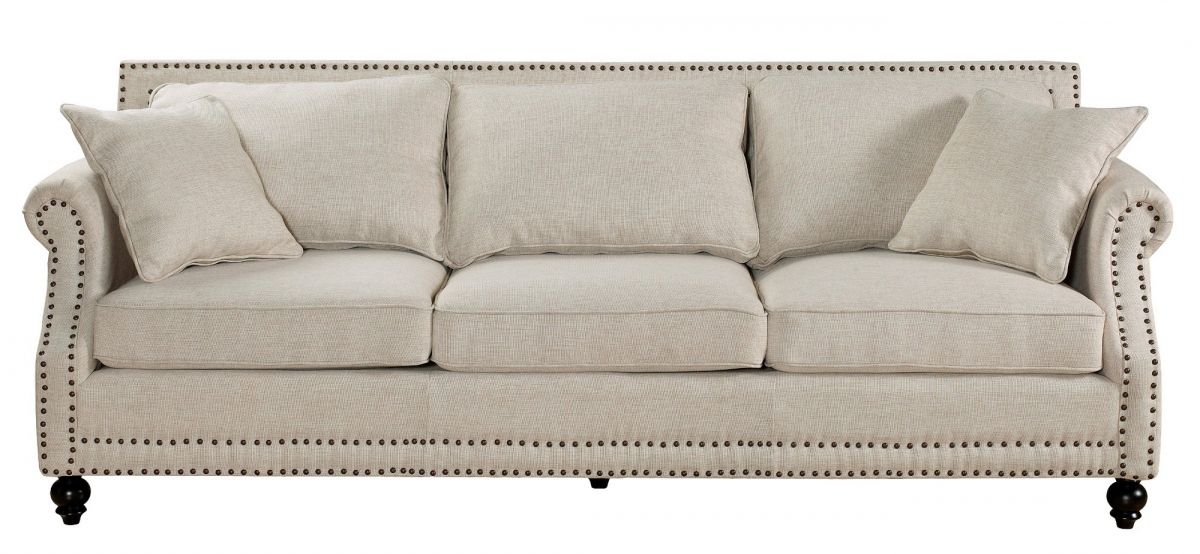Wallace Beige Linen Sofa Intended For Well Liked Ecru And Otter Coffee Tables (View 10 of 20)
