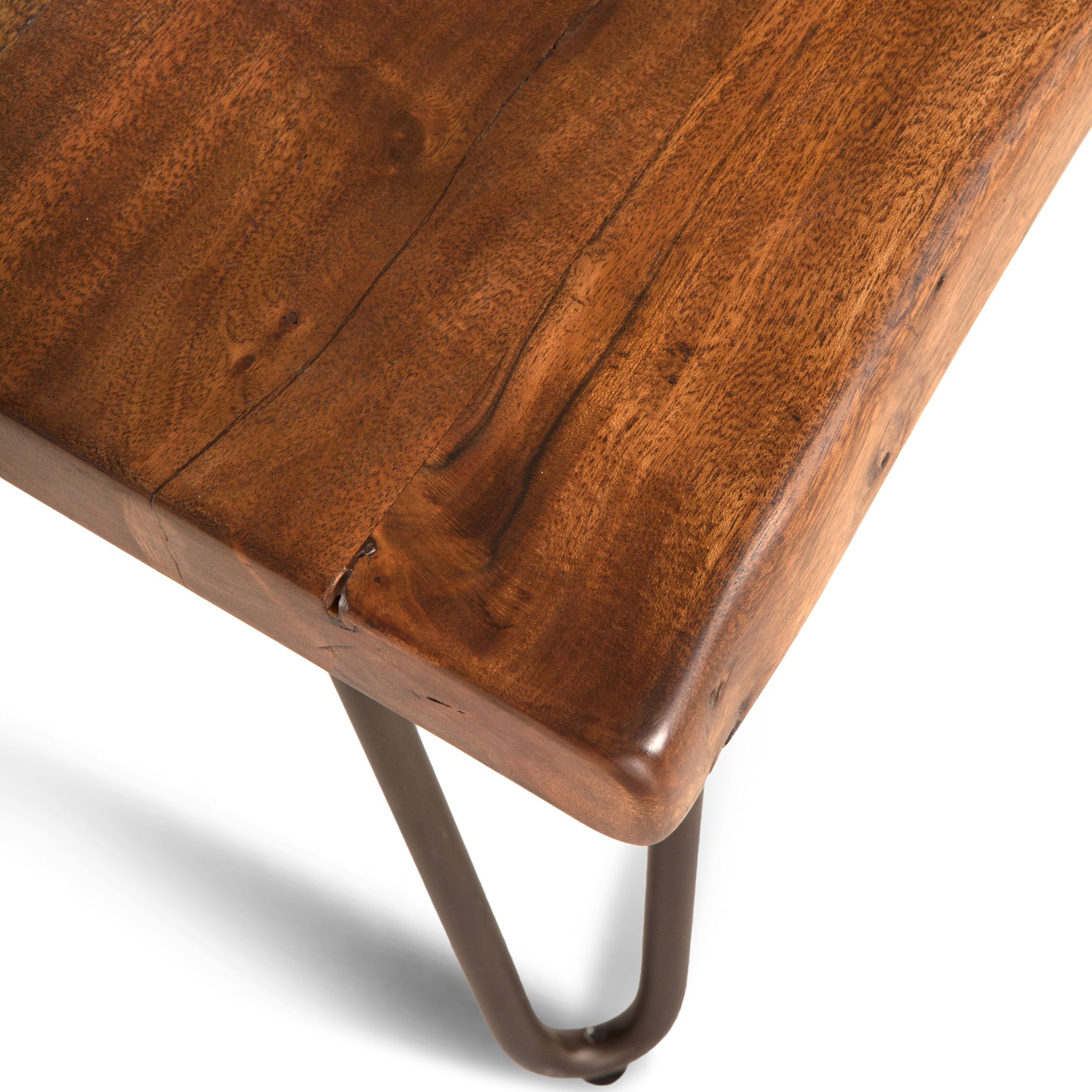 Walnut Coffee Tables Throughout Widely Used Vail Acacia Wood Live Edge Coffee Table In Walnut Finish (View 17 of 20)