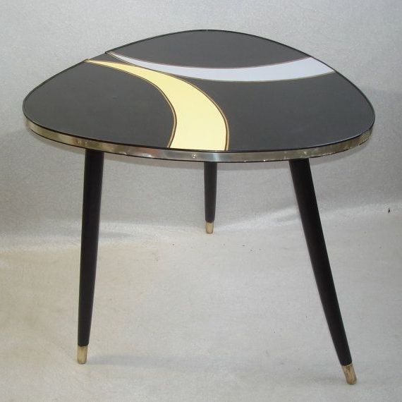 Well Known 50s 60s Triangle Tripod Coffee Table End Throughout Coffee Tables With Tripod Legs (View 14 of 20)