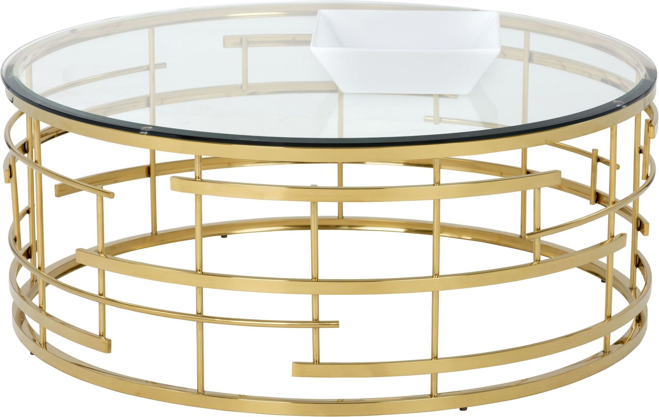 Well Known Cielo Gold Metal Coffee Table From Sunpan (View 1 of 20)