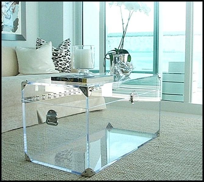 Well Known Clear Acrylic Coffee Tables Pertaining To Clear Acrylic Coffee Table Ikea : Lack Oak Effect, Coffee (View 7 of 20)
