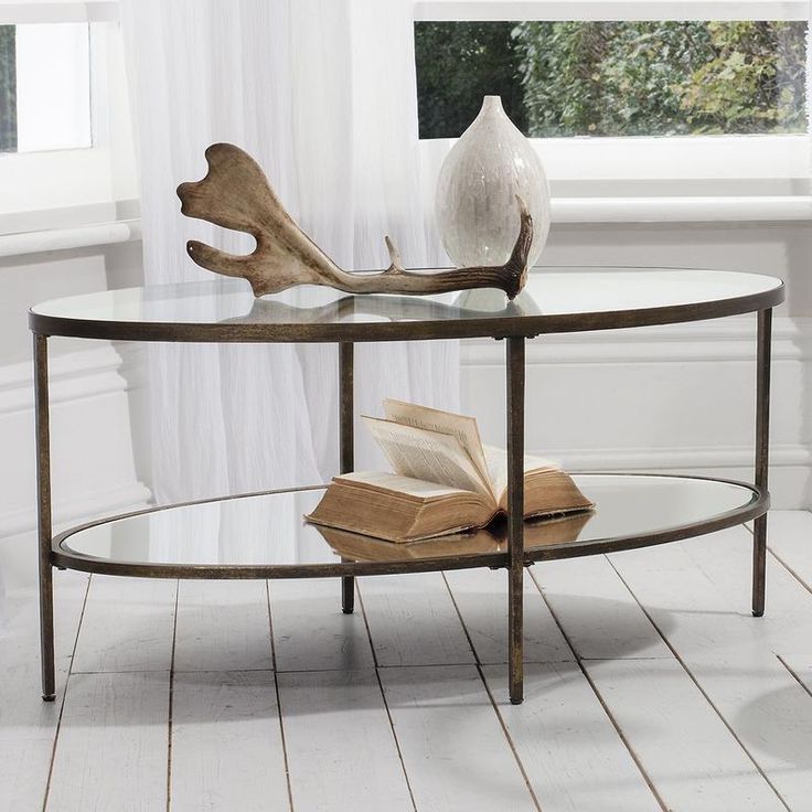 Well Known Gallery Direct Hudson Oval Coffee Table In Aged Bronze With Regard To Glass And Gold Oval Coffee Tables (View 7 of 20)