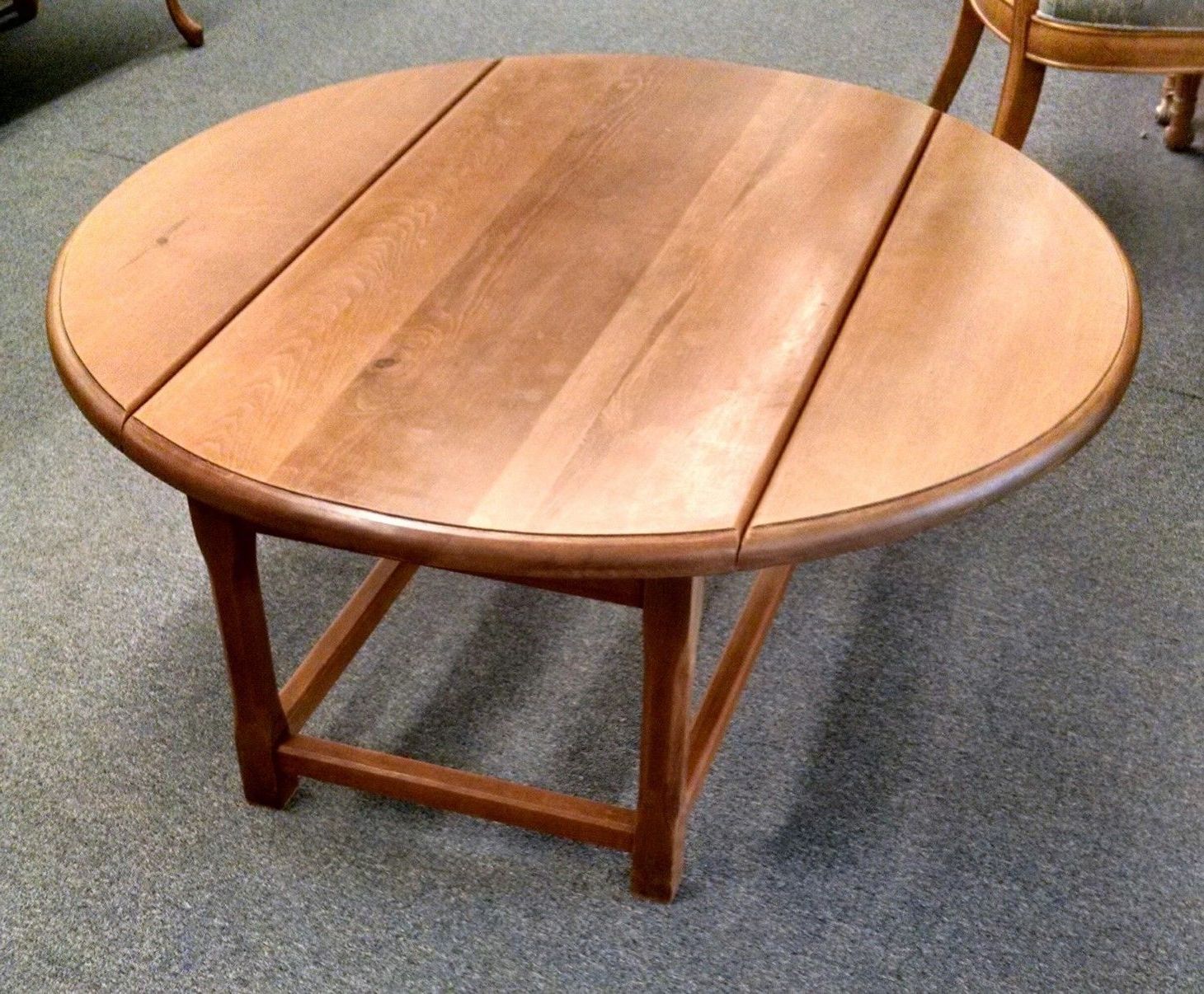 Well Known Leaf Round Coffee Tables In Oval Drop Leaf Coffee Table (View 3 of 20)