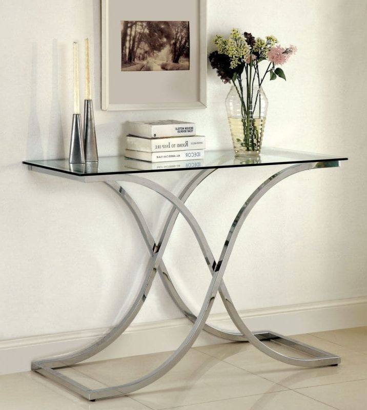Well Known Silver Mirror And Chrome Coffee Tables Regarding Cm4233 3 Pieces Contemporary Chrome Mirror Top Coffee (View 17 of 20)