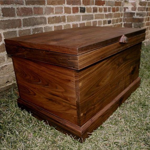 Well Known Walnut Storage Trunk, A Wooden Trunk, Coffee Table For Walnut Wood Storage Trunk Cocktail Tables (View 8 of 20)