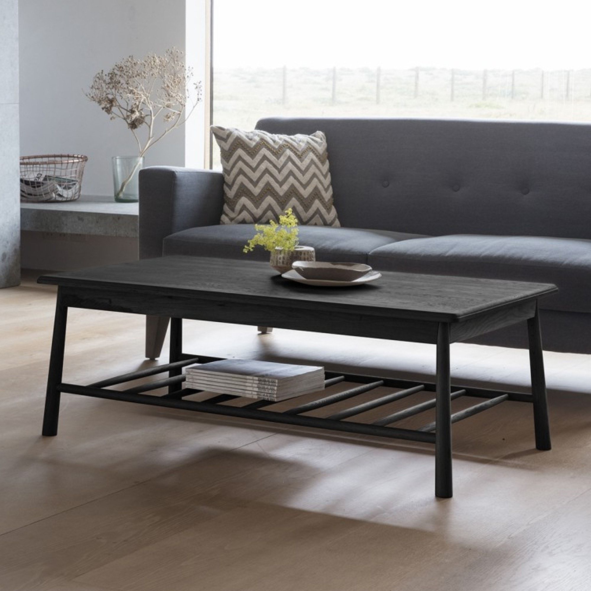 Well Known Wycombe Rectangle Coffee Table Black (View 3 of 20)