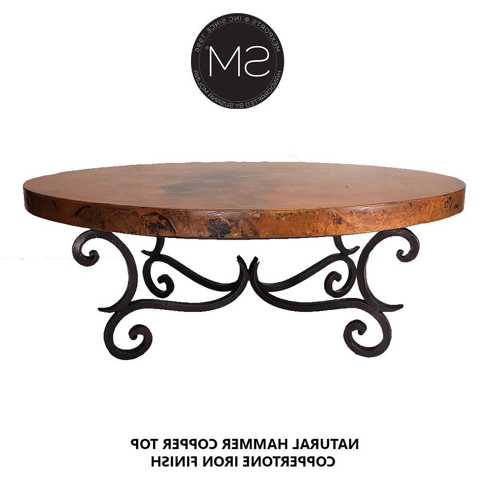 Well Liked Hammered Copper Coffee Table (View 14 of 20)