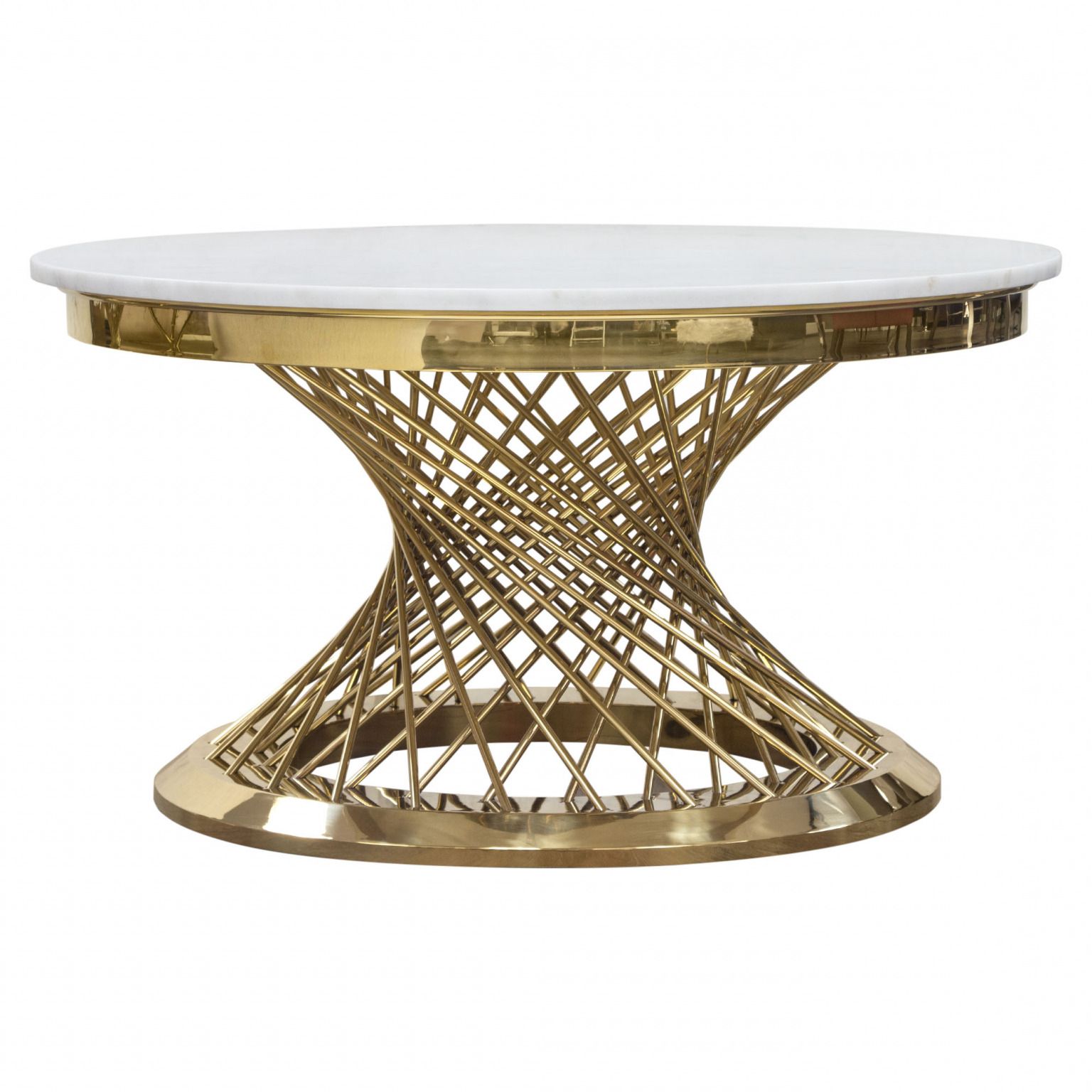 Well Liked Solstice 35" Round Cocktail Table With Genuine Marble Top In Polished Chrome Round Cocktail Tables (View 4 of 20)